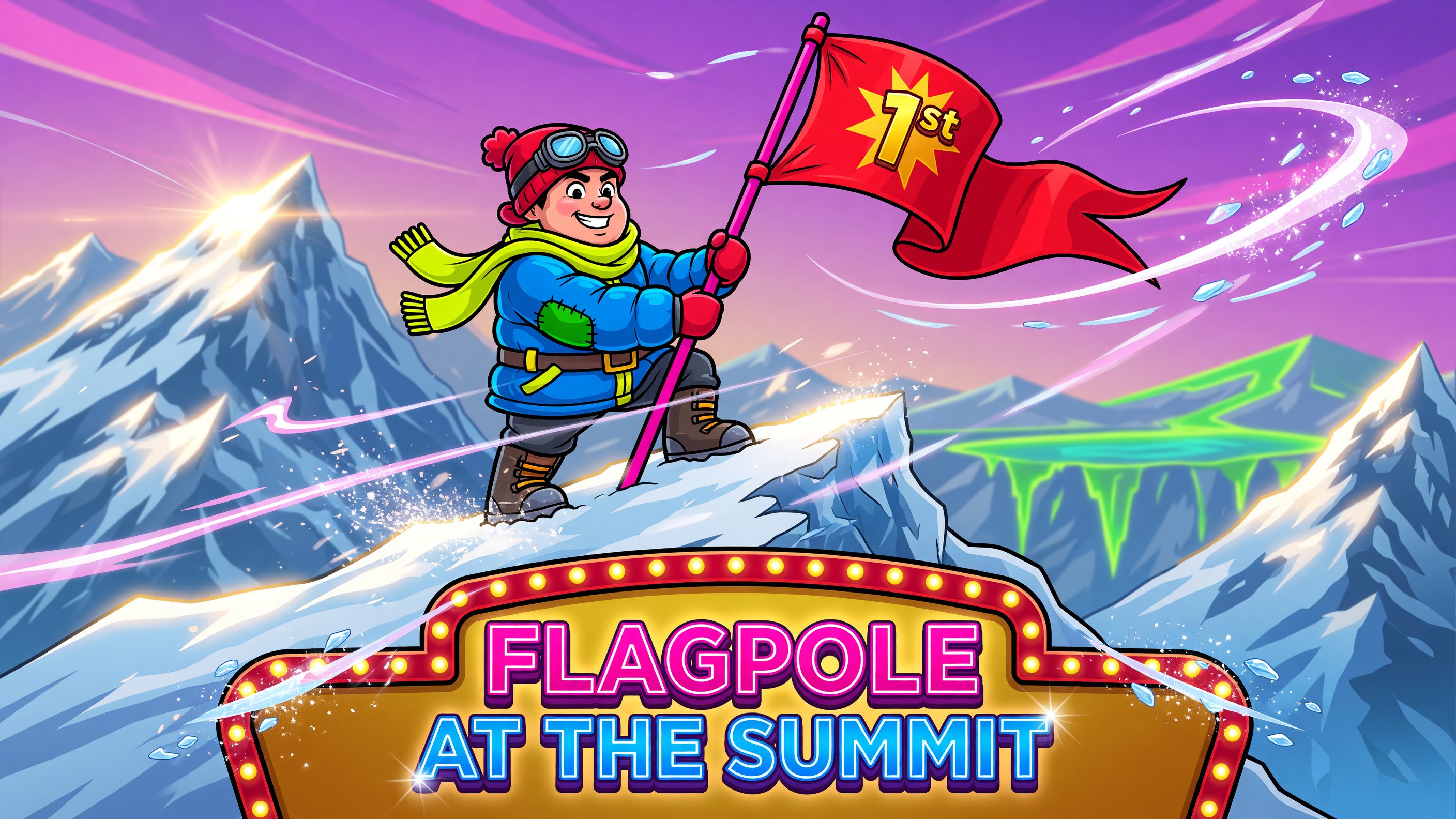 Flagpole At The Summit themed reef game art