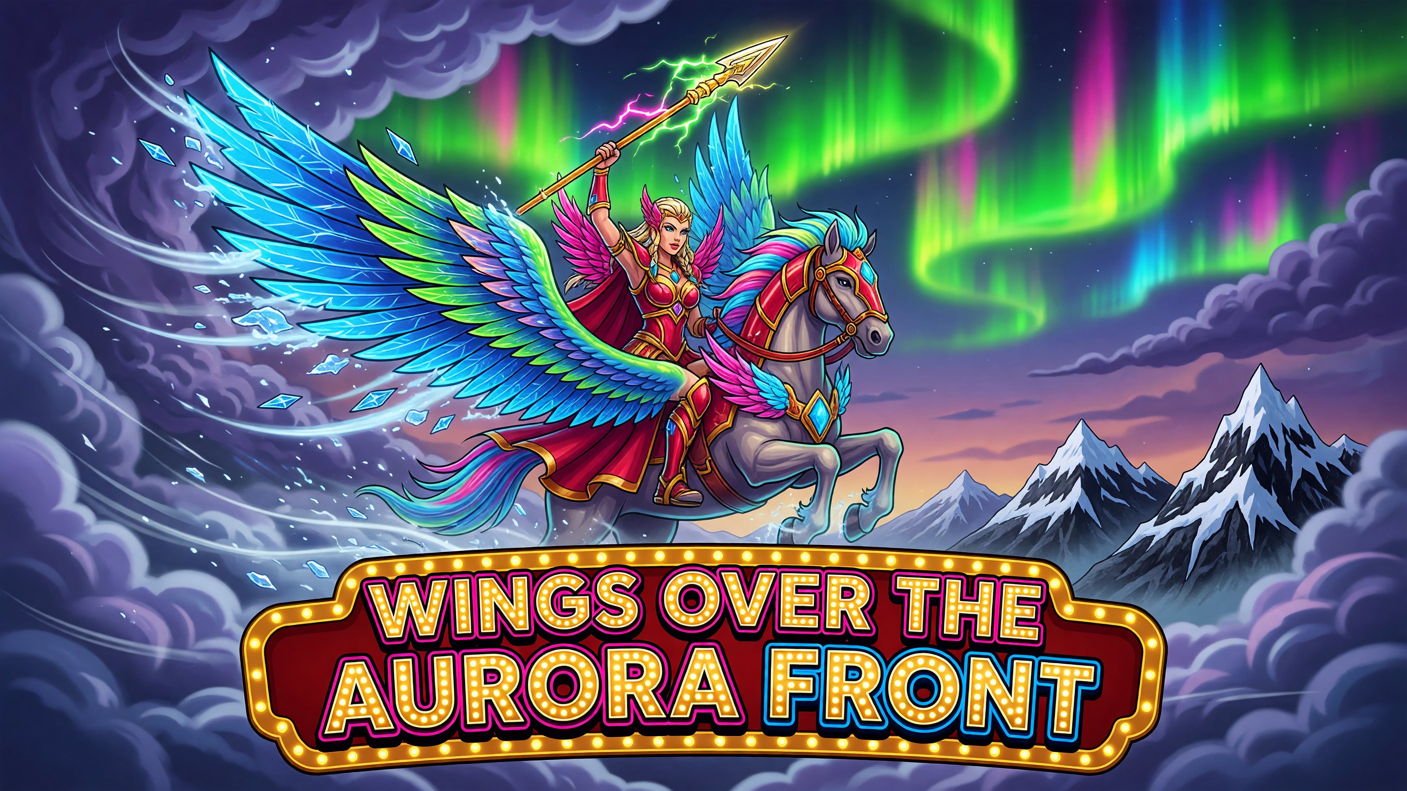 Wings Over The Aurora Front themed reef game art