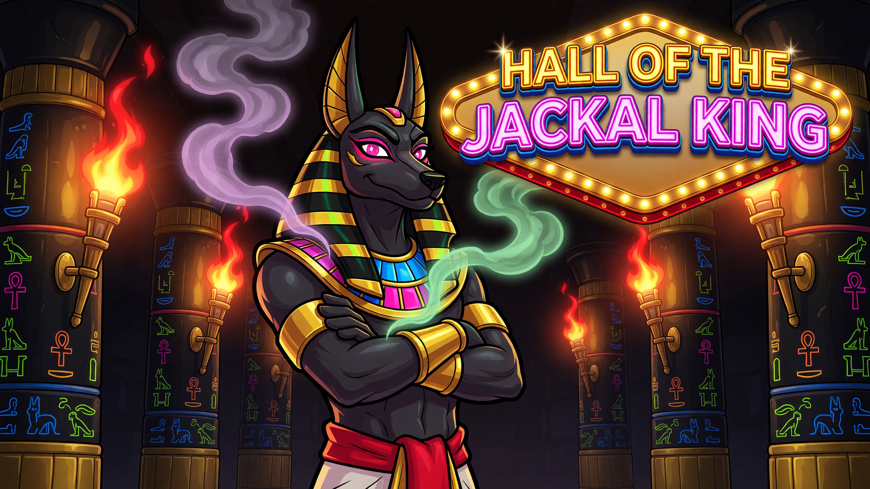 Hall Of The Jackal King themed reef game art