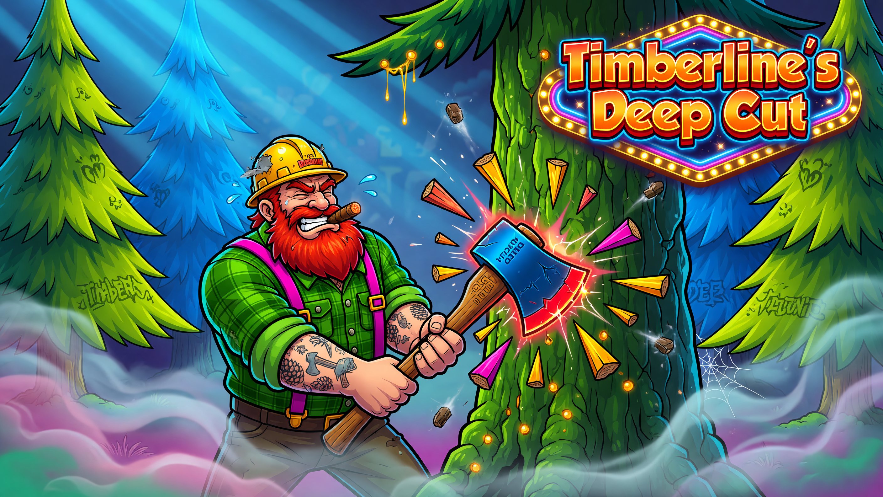 Timberline's Deep Cut themed reef game art